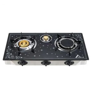 Cocina, 2 quemadores, estufa de Gas superior de vidrio a Gas